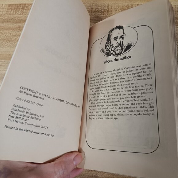 Don Quixote Miguel de Cervantes 1984 B&W Pocket Classics Comic Paperback VTG - Picture 5 of 7